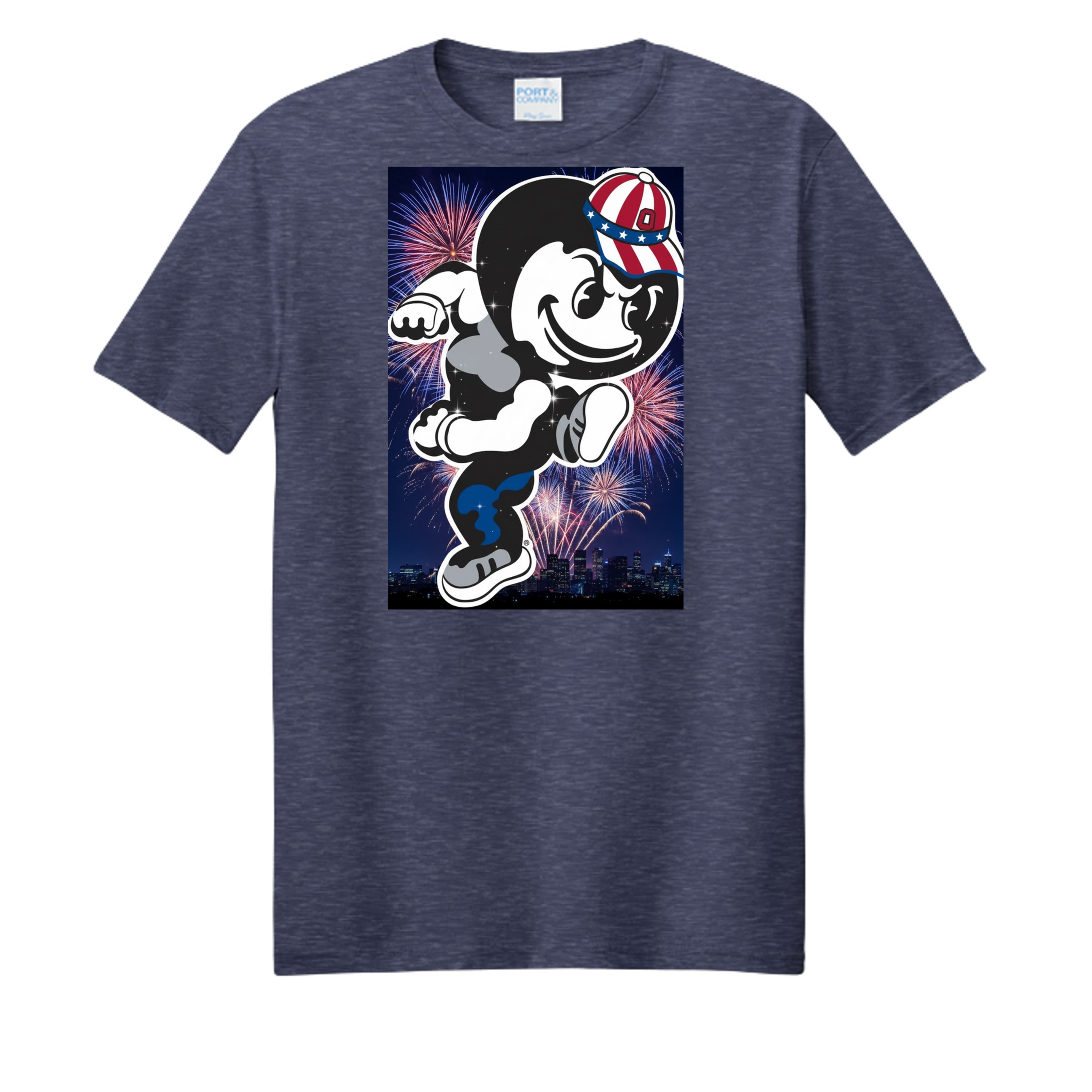 Team Navy Heather - PC455 - FRONT