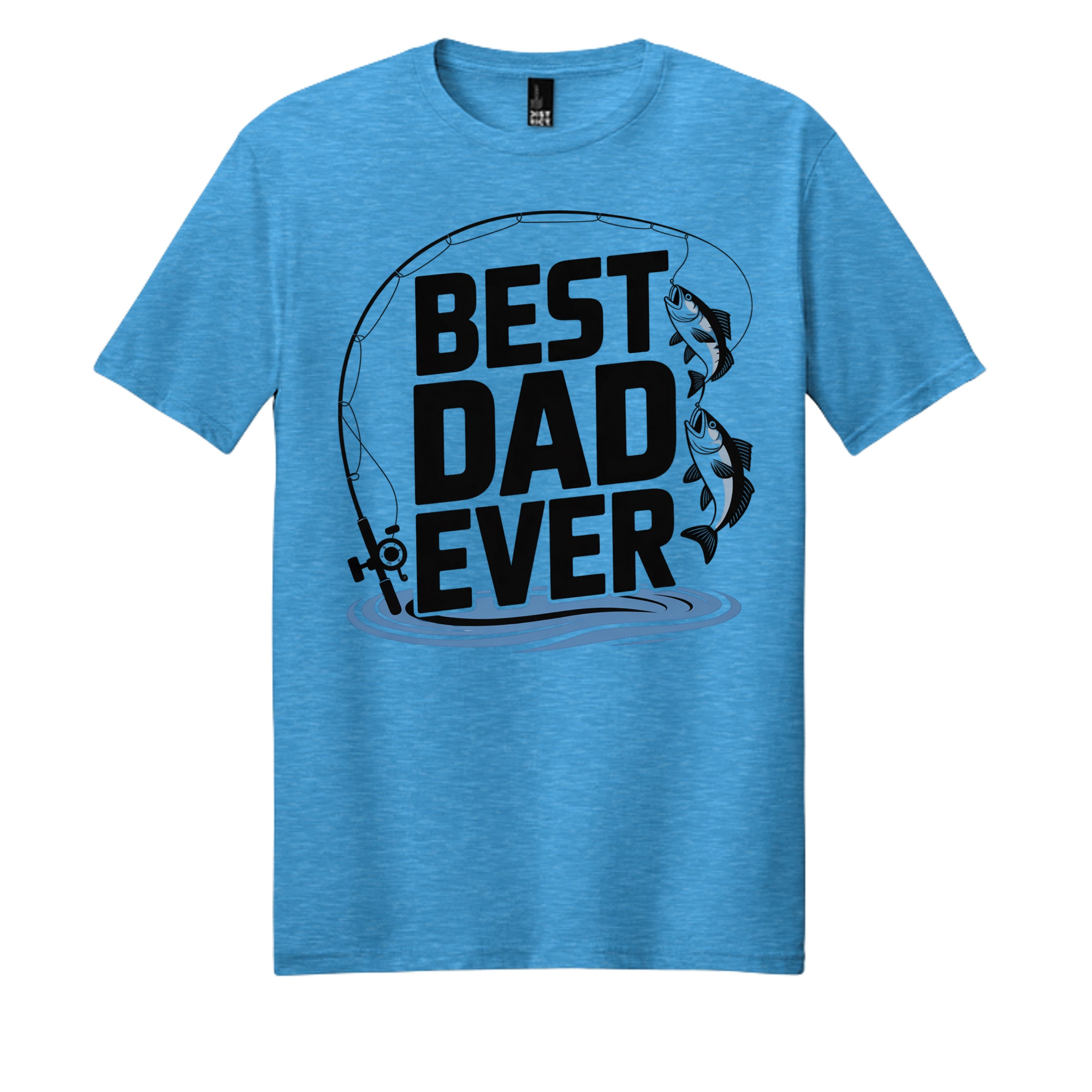 Heathered Bright Turquoise - DM108 - FRONT